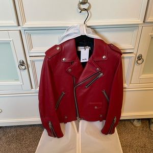 Coach Leather Moto Biker jacket